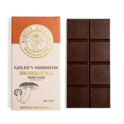 Golden Shrooms Chocolate Edible this is a unique mushroom bar. It has chocolate and caramel aroma with a nutty touch. Allow each bite to help you relax, unwind and feel the bliss.