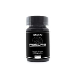 INfinite Rx Absorb Microdosing Psilocybin Capsules in black bottle