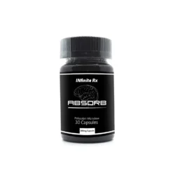 INfinite Rx brand Absorb model wellness supplement container with a sleek secure closure